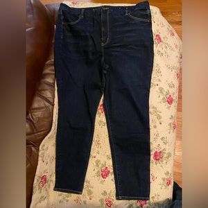 American Eagle high curvy super high-rise jeggings size 24